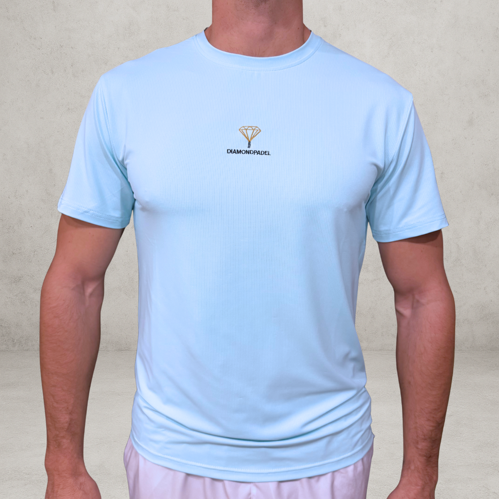 T-shirt technique bleu turquoise