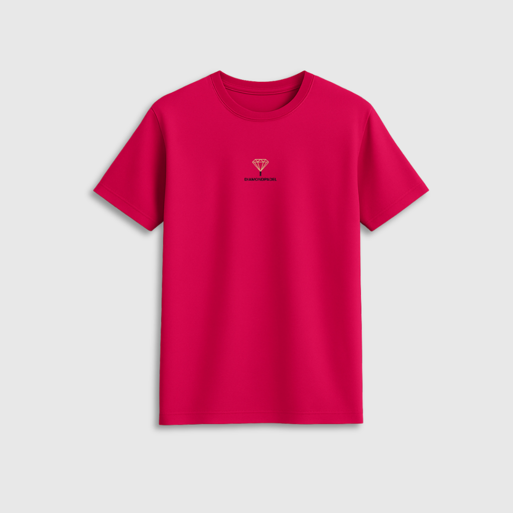 T-shirt technique rouge framboise
